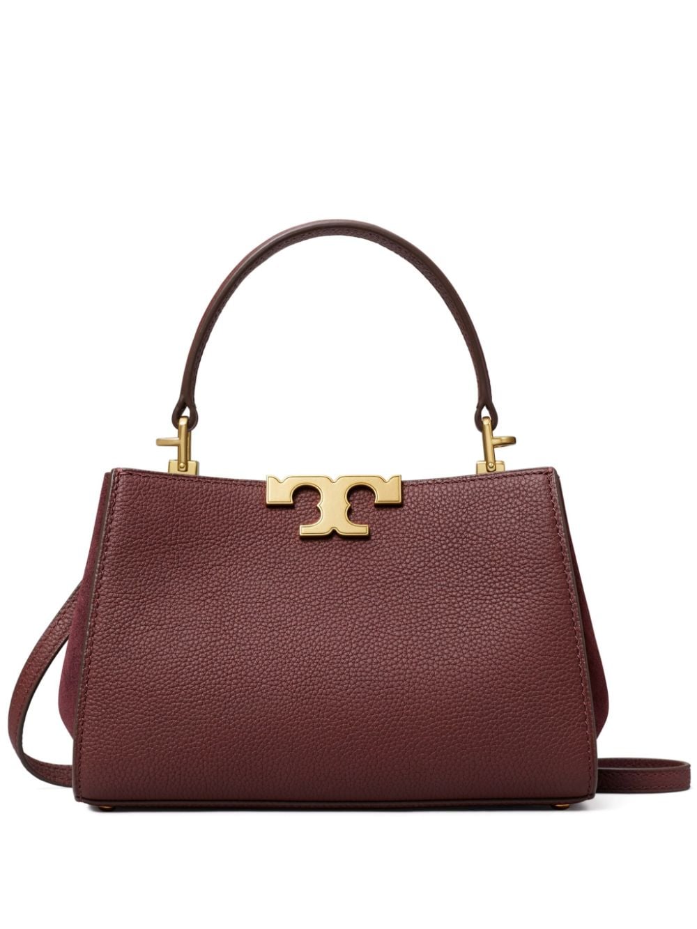 Shop Tory Burch Mini Eleanor Leather Satchel Bag In Rot