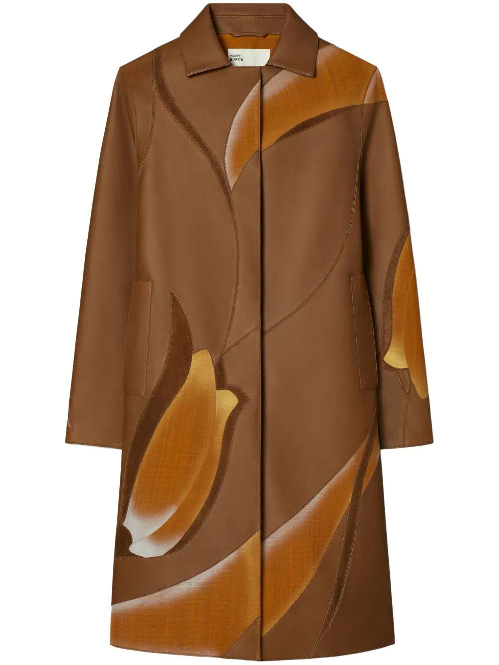 Tory Burch floral-embroidered coat Women