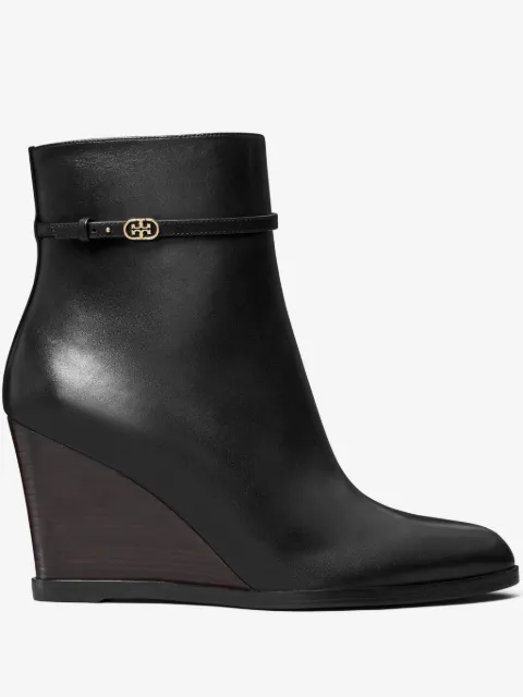 Tory Burch botas Double T con cuña de 85mm