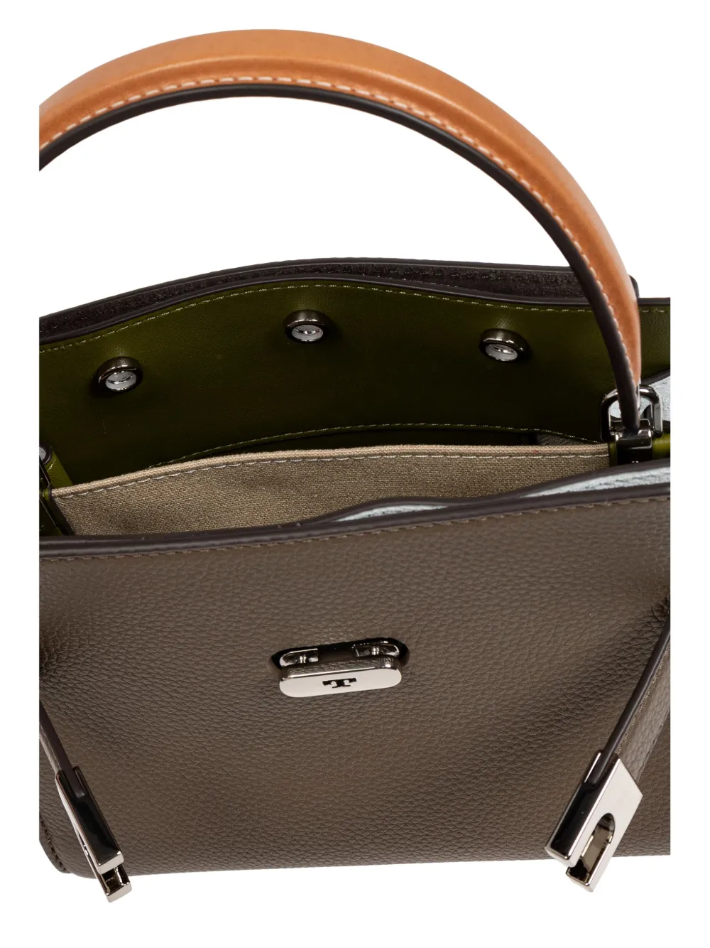 Tory Burch Lee Radziwill kleine crossbodytas Bruin