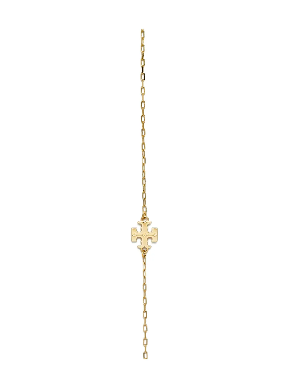 Tory Burch Kira Clover Long Station Necklace In Tory Gold