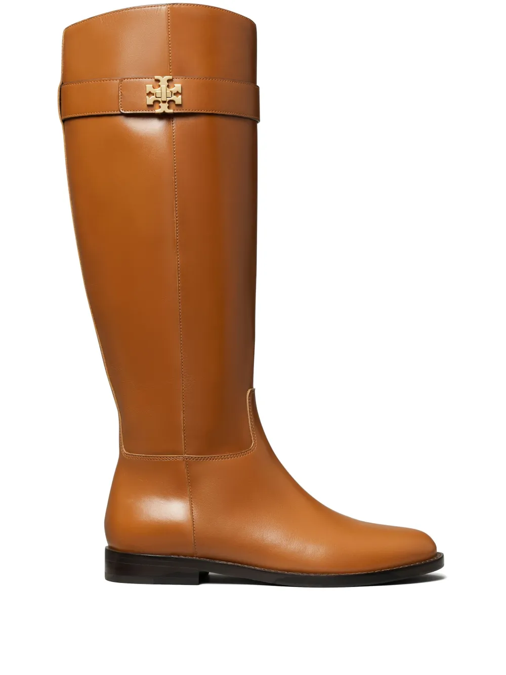 Tory Burch Turn-lock Riding Boot In 褐色