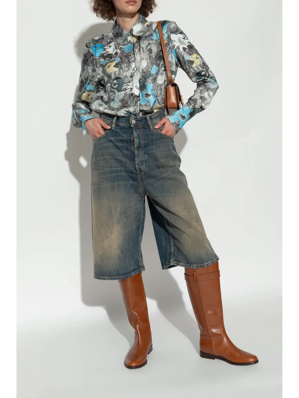 Tory Burch T Lock knee boots Brown