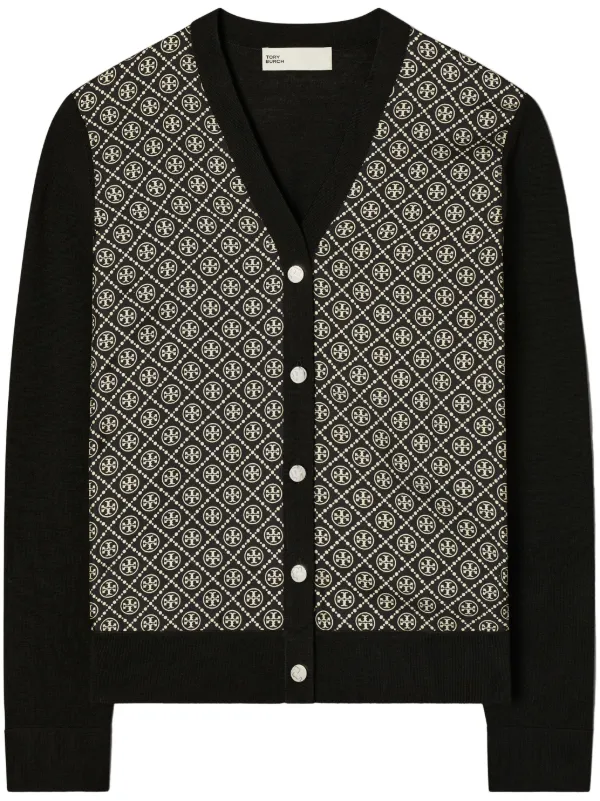 Tory Burch silk front Cardigan Black FARFETCH IE