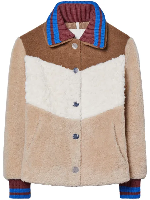 Tory Burch hooded fleece jacket