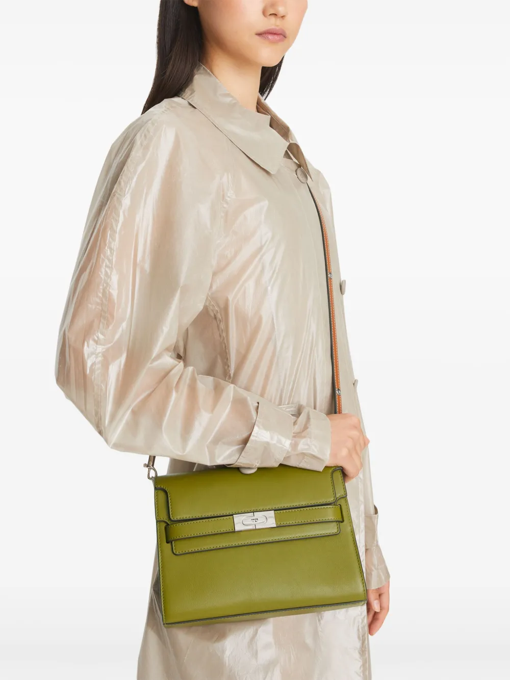 Tory Burch Lee Radziwill Shoulder Bag In 绿色