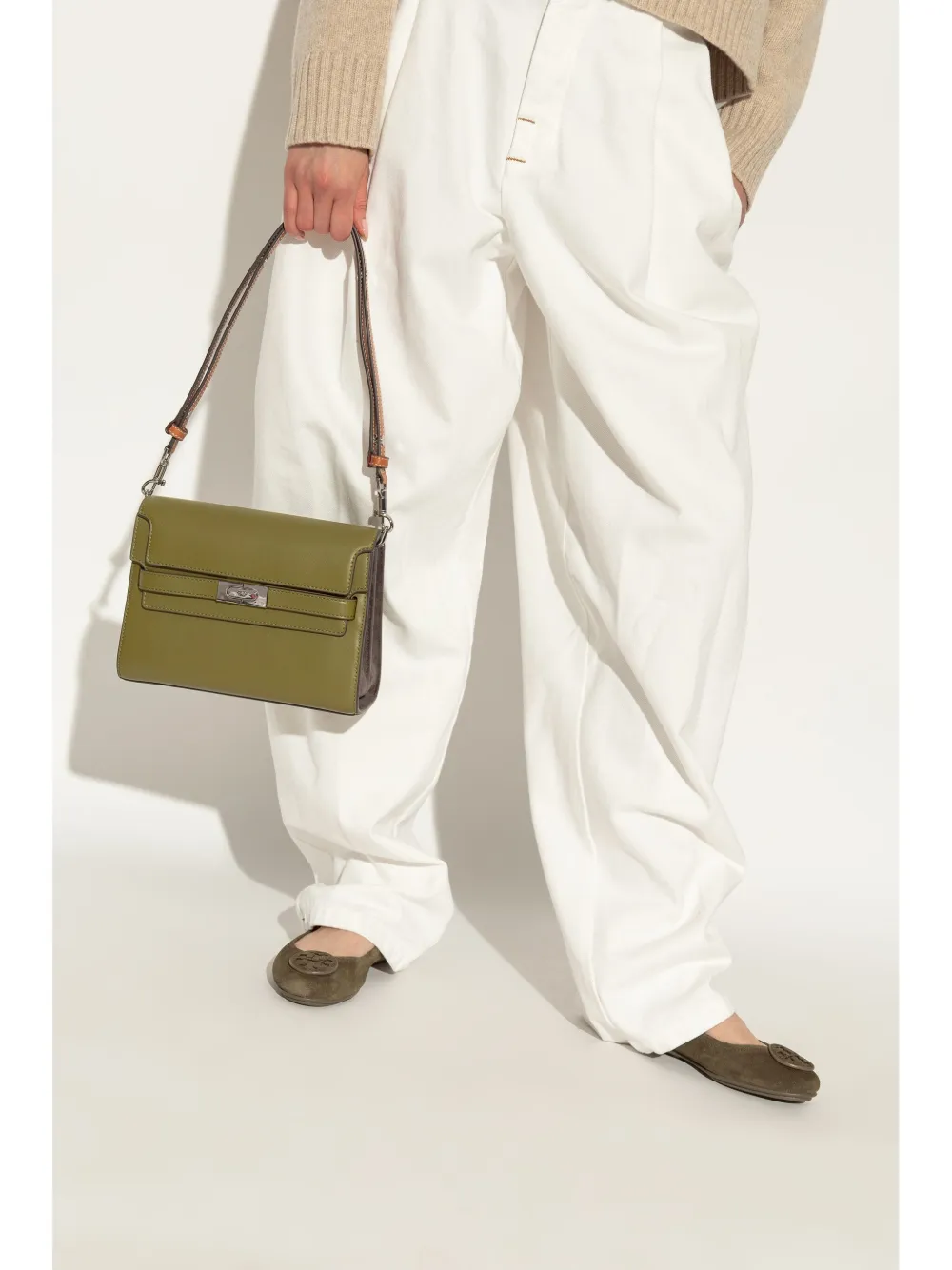 Tory Burch Lee Radziwill shopper Groen