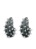 Tory Burch Spiked Wave earrings - Silver