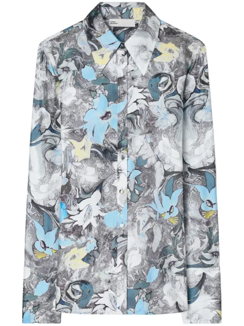 Tory Burch camisa de seda con estampado floral