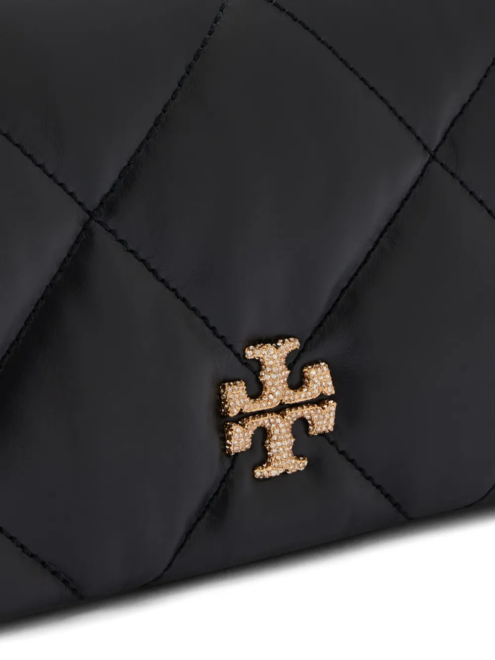 Tory Burch Kira Pav� gewatteerde handtas met kettinghengsel Zwart