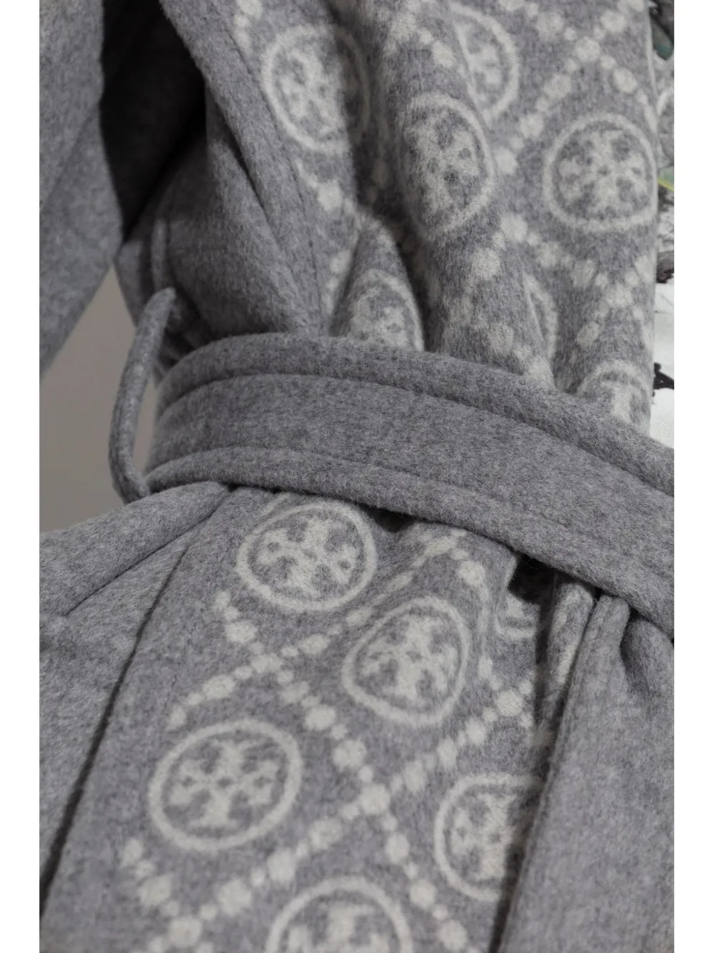 Tory Burch Jas met monogram voering Grijs