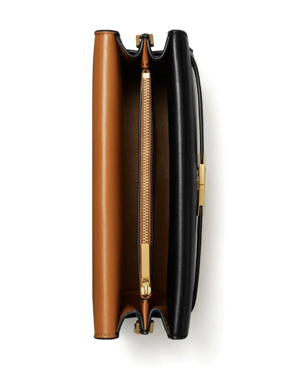 Tory Burch Lee Radziwill Shoulder Bag | Black | FARFETCH
