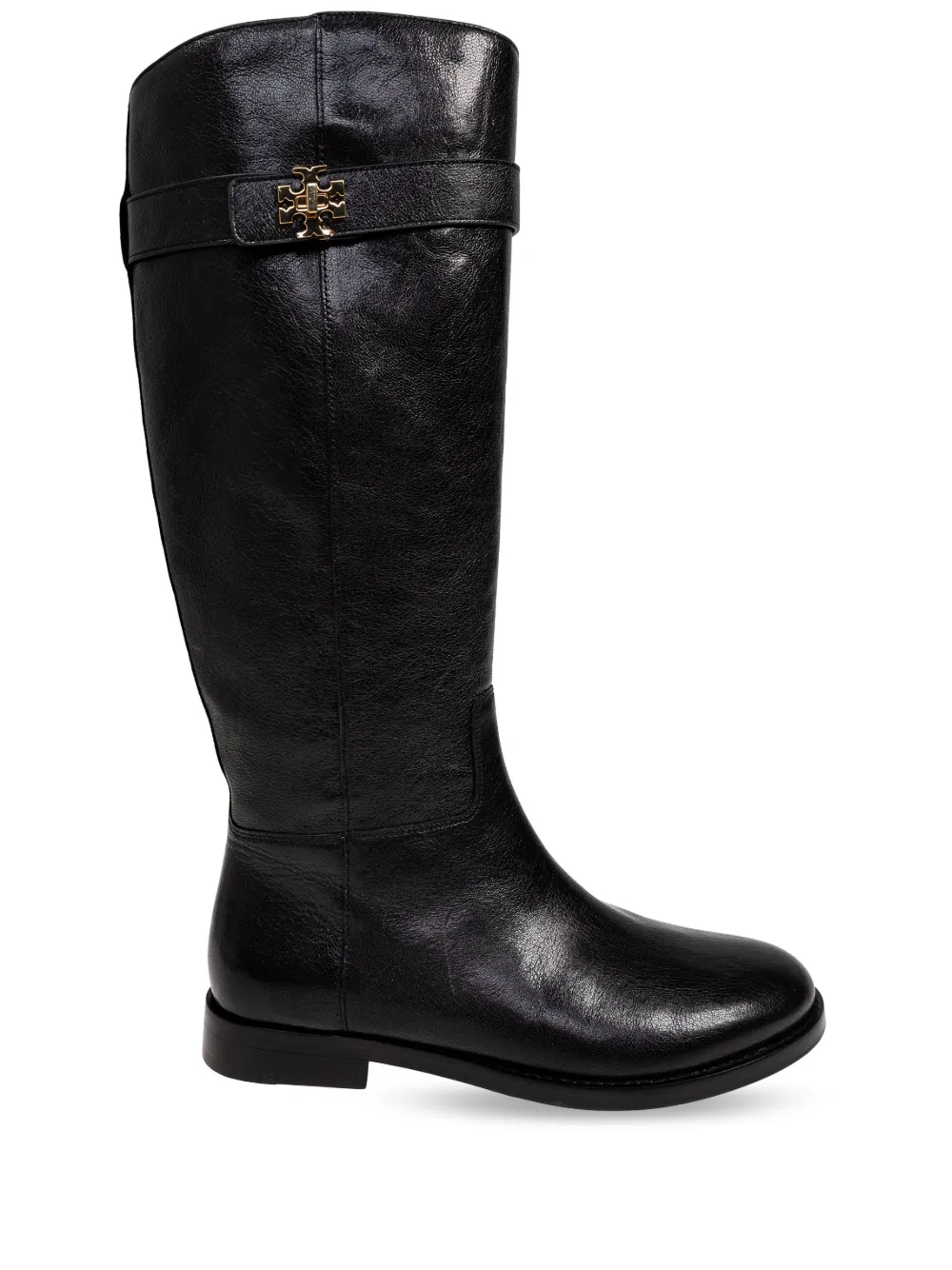 Tory Burch T Lock knee boots Black