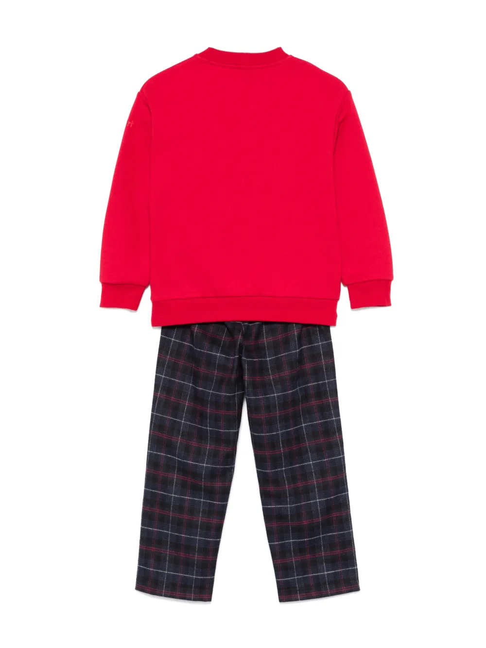 Il Gufo bear-print trousers set - Rood