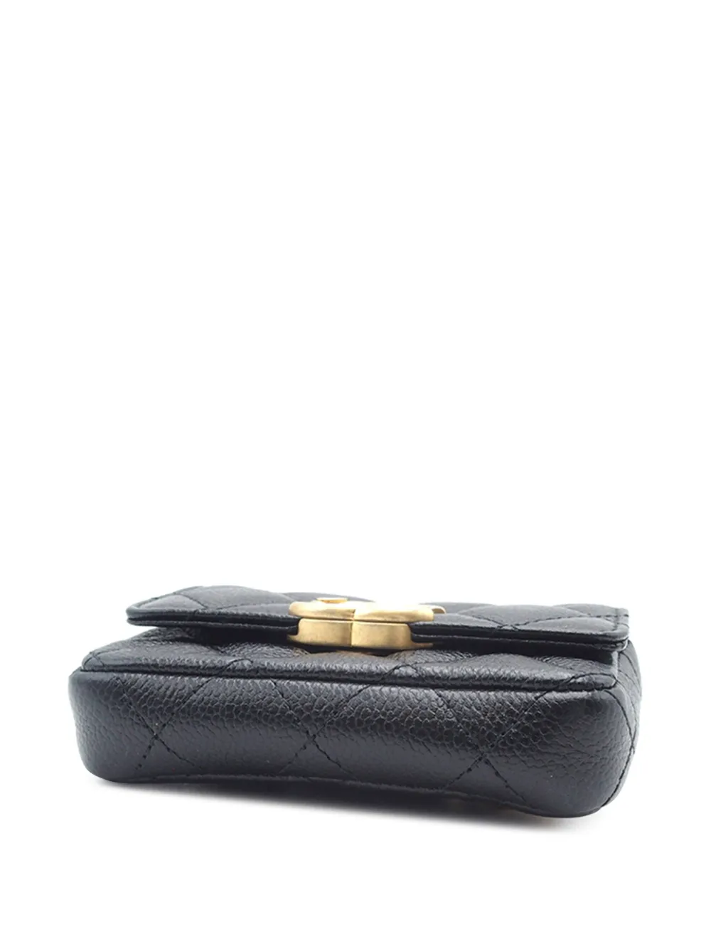 CHANEL Pre-Owned 2021 CC gewatteerde Caviar leren heuptas - Zwart
