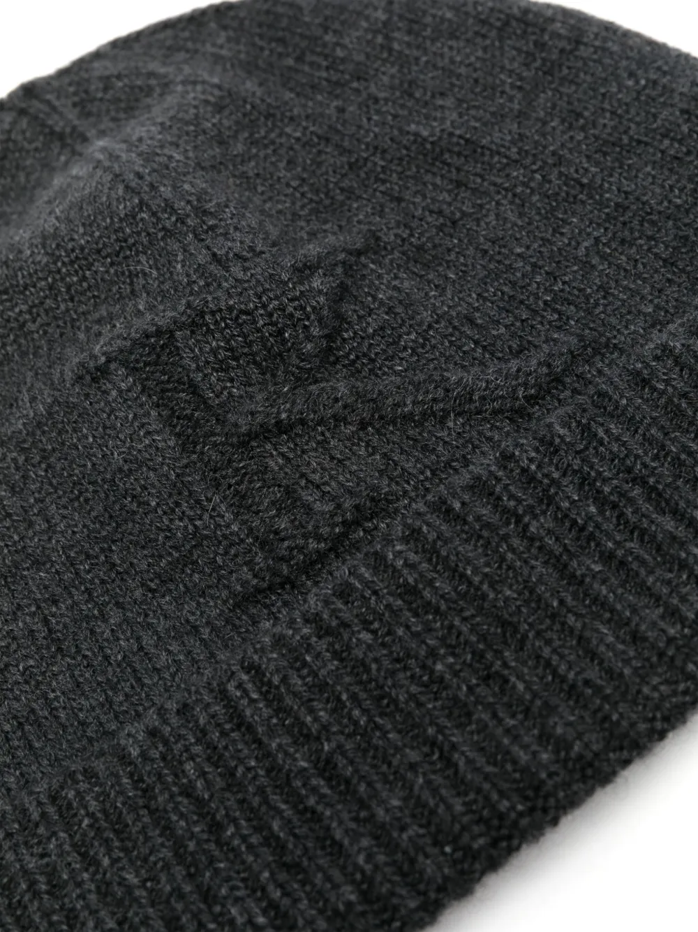 Kiton logo-intarsia beanie - Grijs