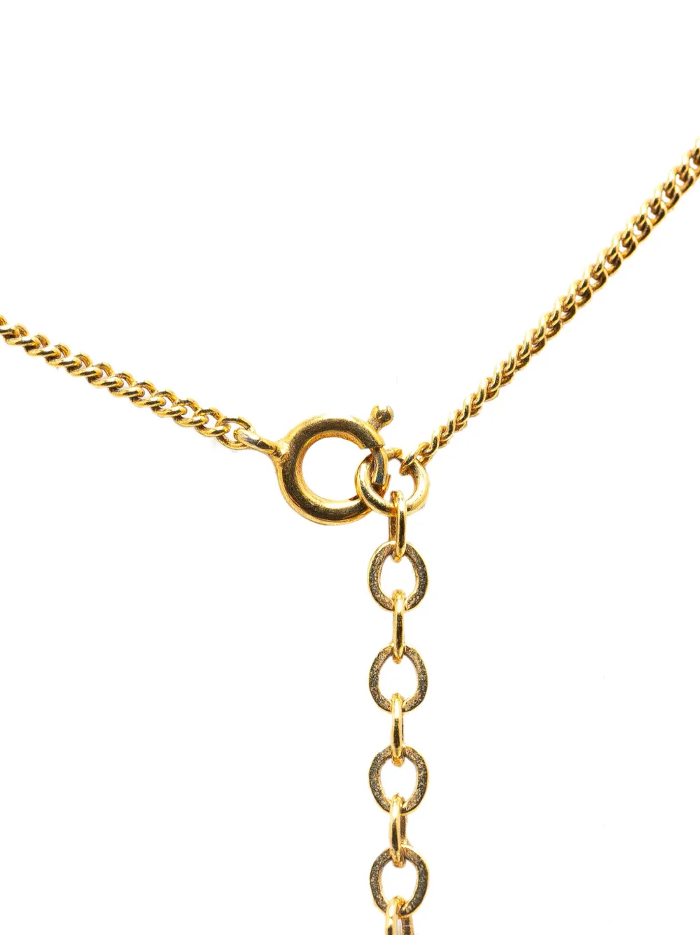 Christian Dior Pre-Owned 20th Century Gold Plated CD costume necklace - Goud