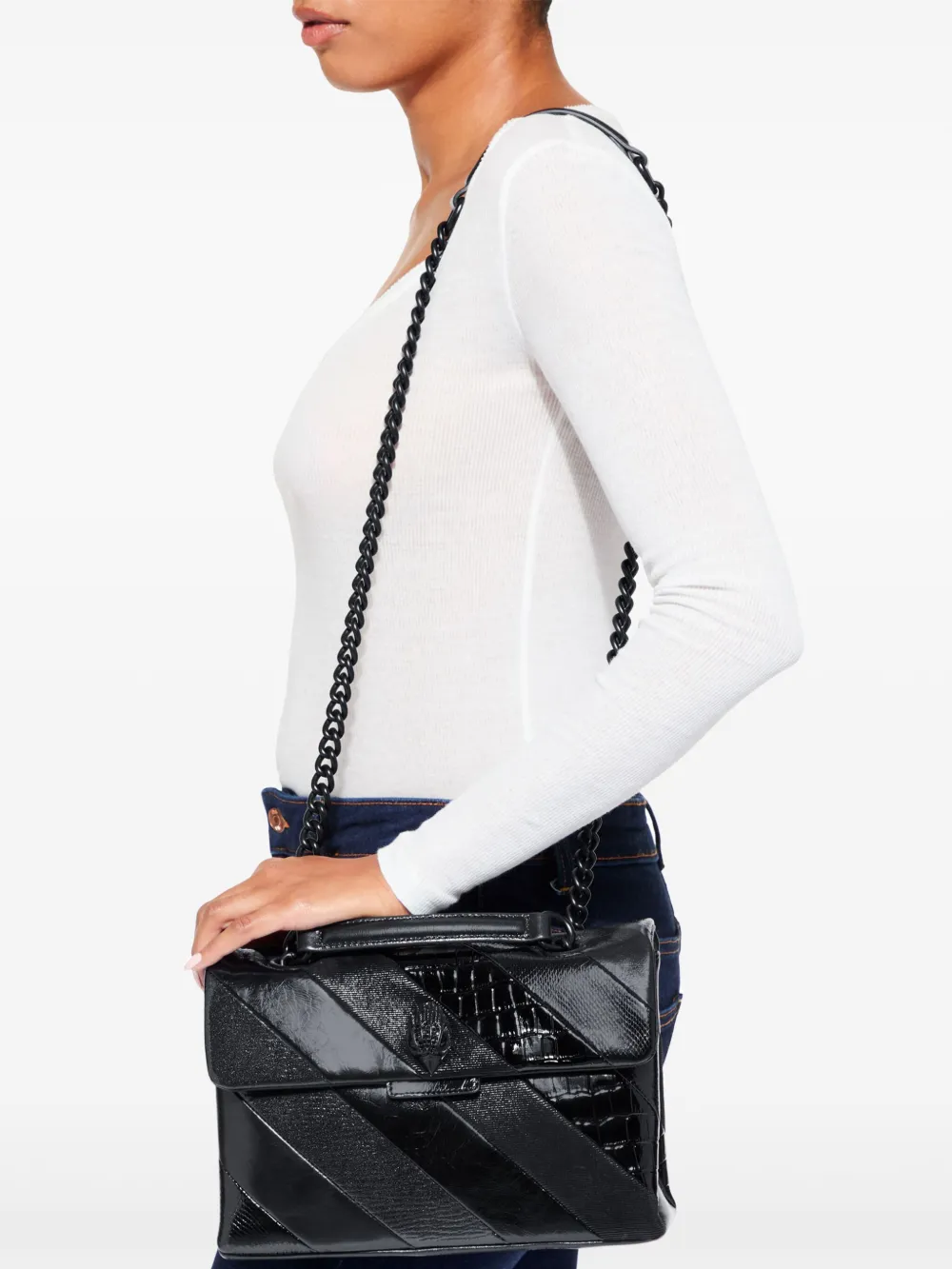 Kurt Geiger London medium Kensington shoulder bag - Zwart