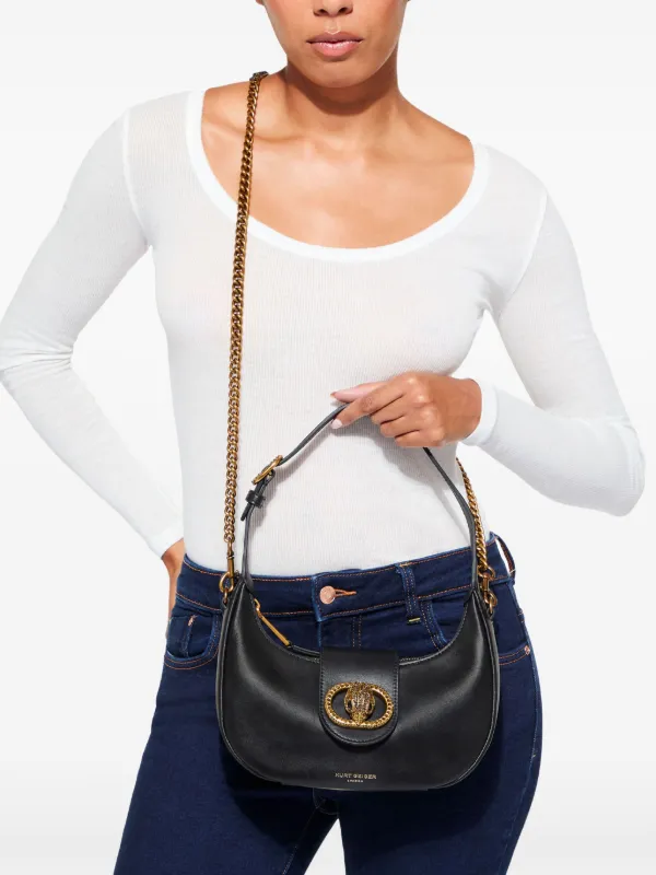Kurt Geiger London Bolsa De Ombro Chelsea Pequena | Preto