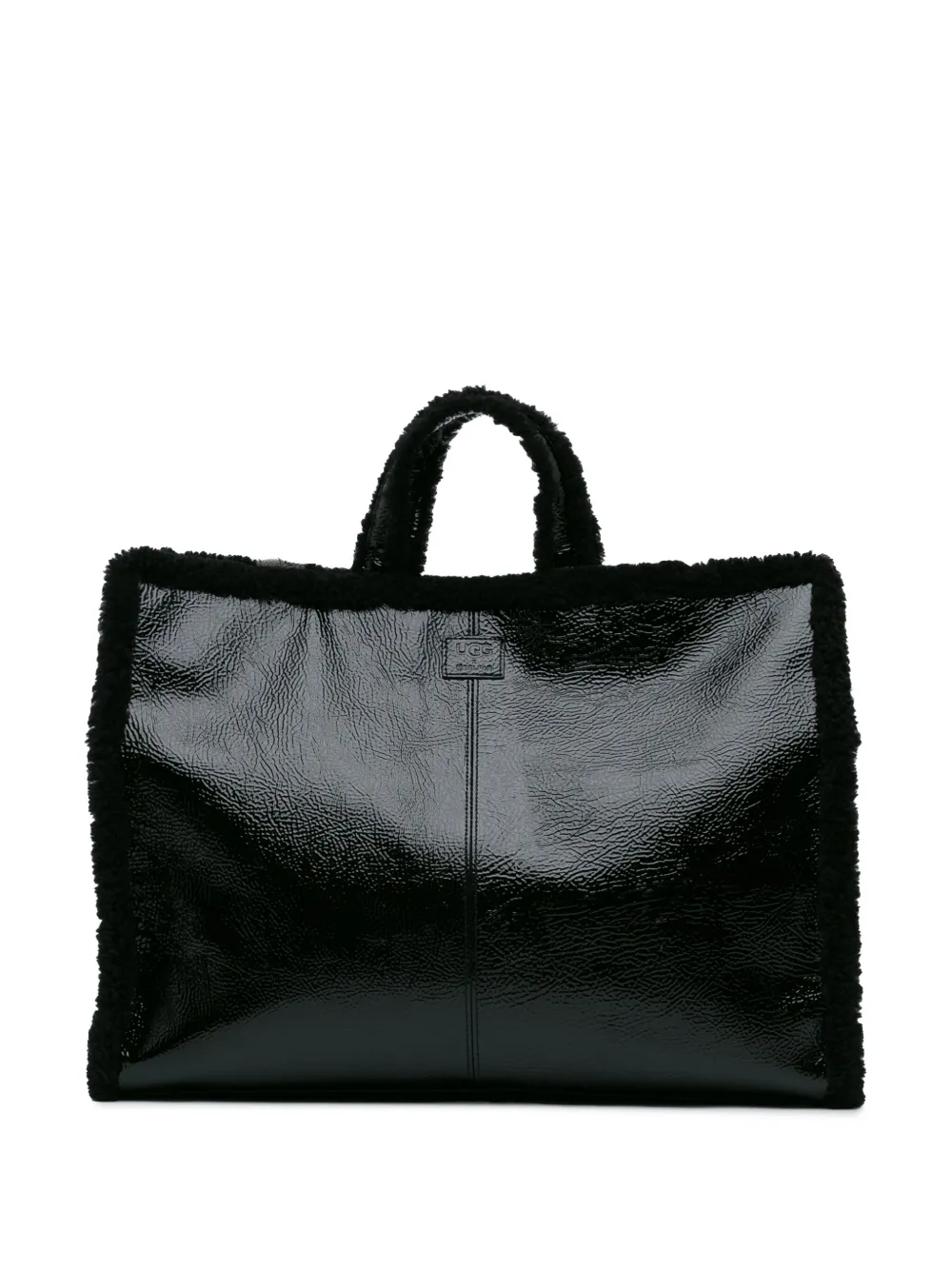 Telfar Pre-Owned 2018-2023 x UGG Large Shearling Crinkle Shopper Tote satchel - Zwart