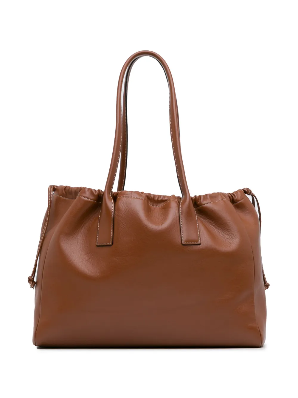 Céline Pre-Owned 2022 Cuir Triomphe Drawstring Cabas shoulder bag - Bruin