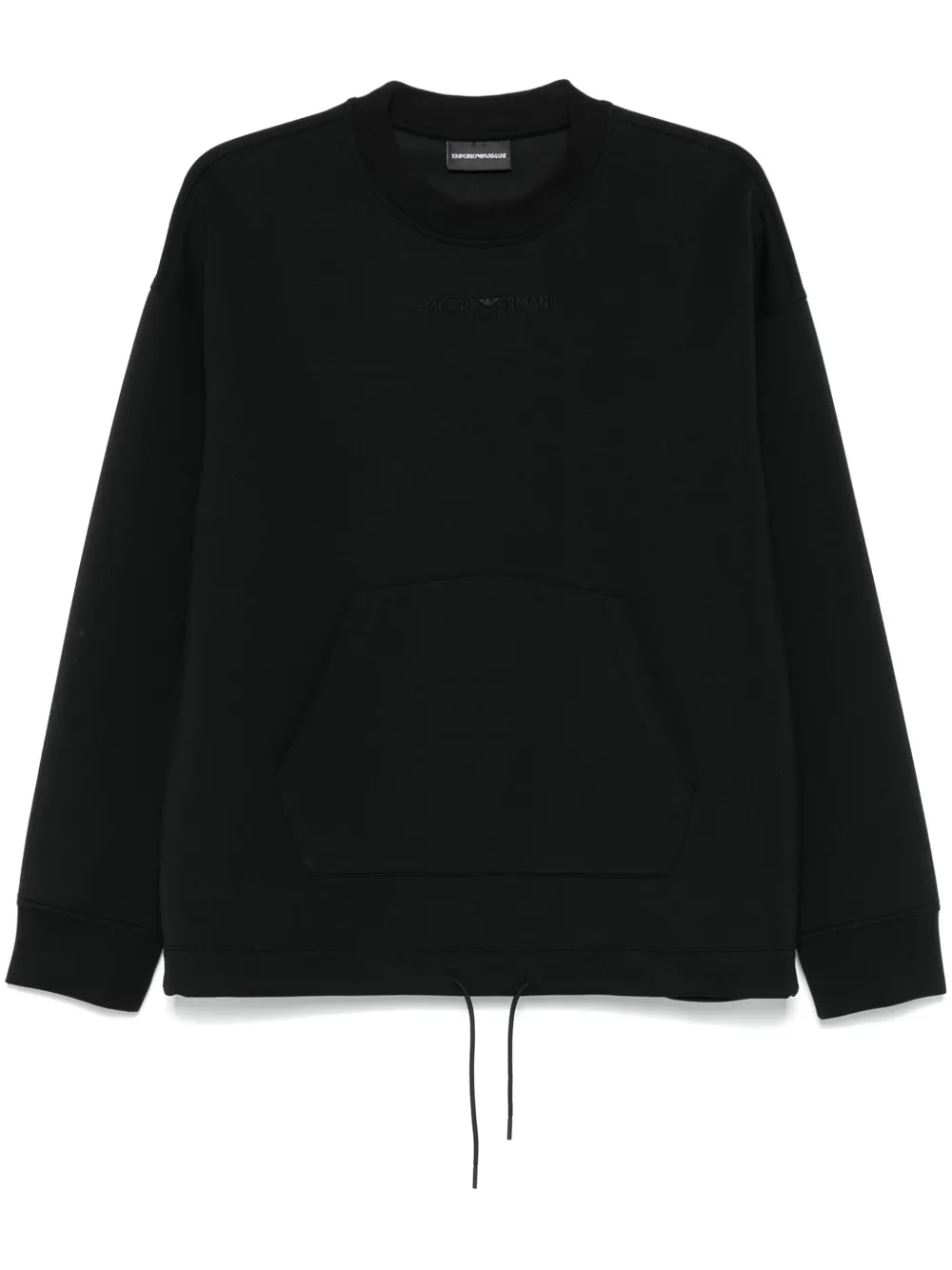 Emporio Armani Sweater met geborduurd logo Zwart