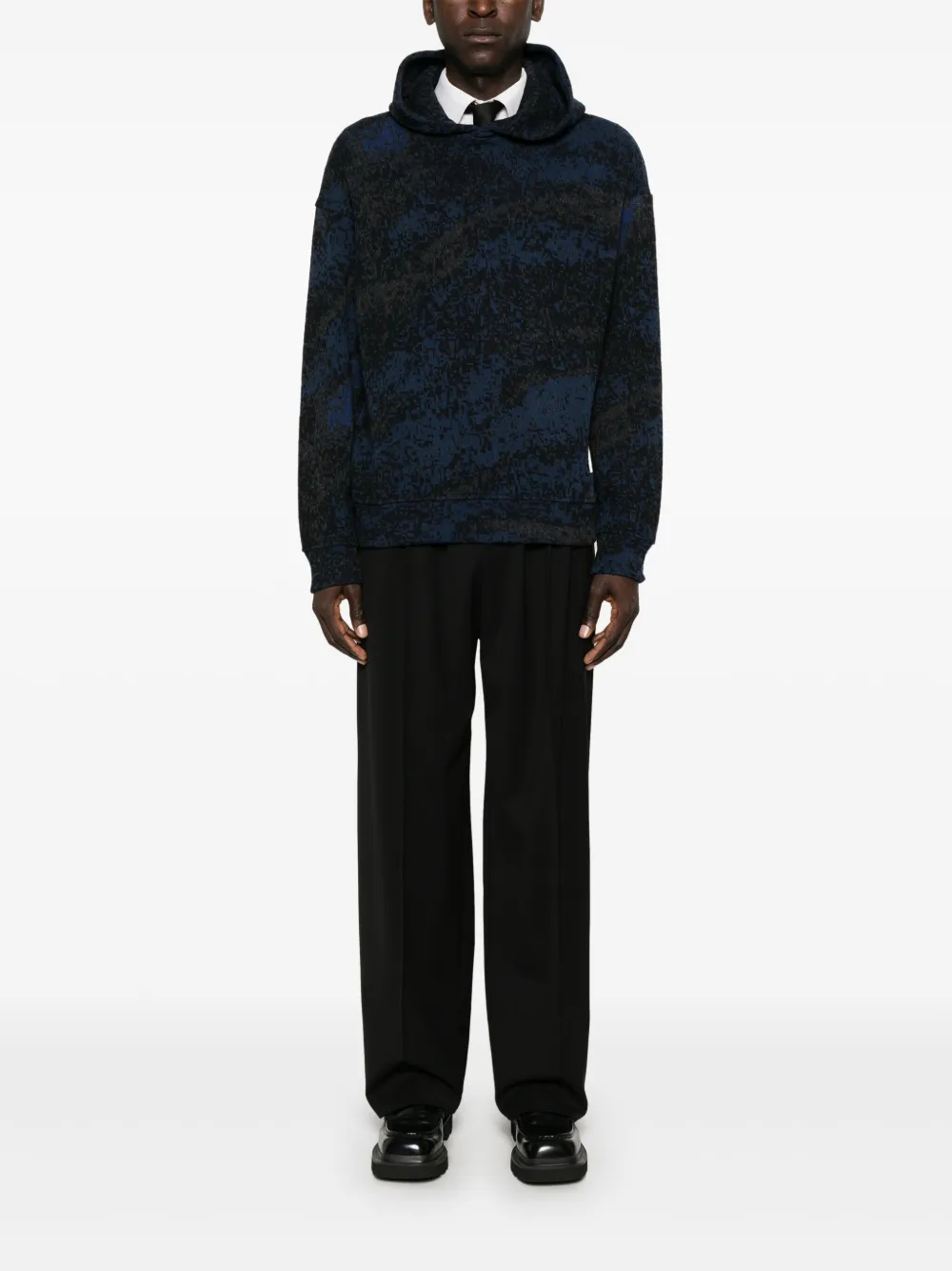 Emporio Armani Gebreide hoodie - F024