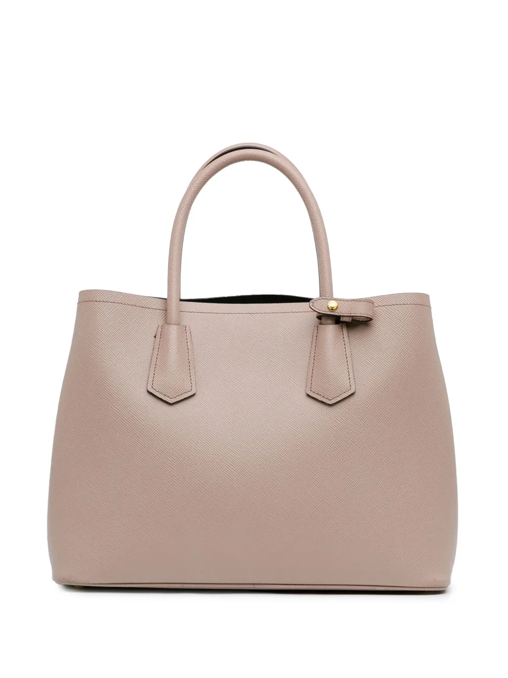Prada Pre-Owned 2010-2023 Medium Saffiano Cuir Double satchel - Roze