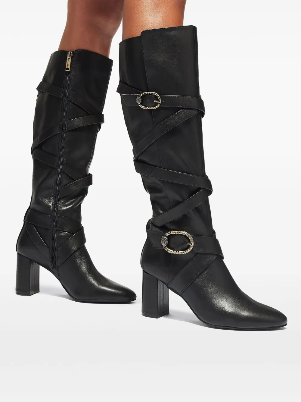Kurt Geiger London 80mm Mayfair Strappy boots Black