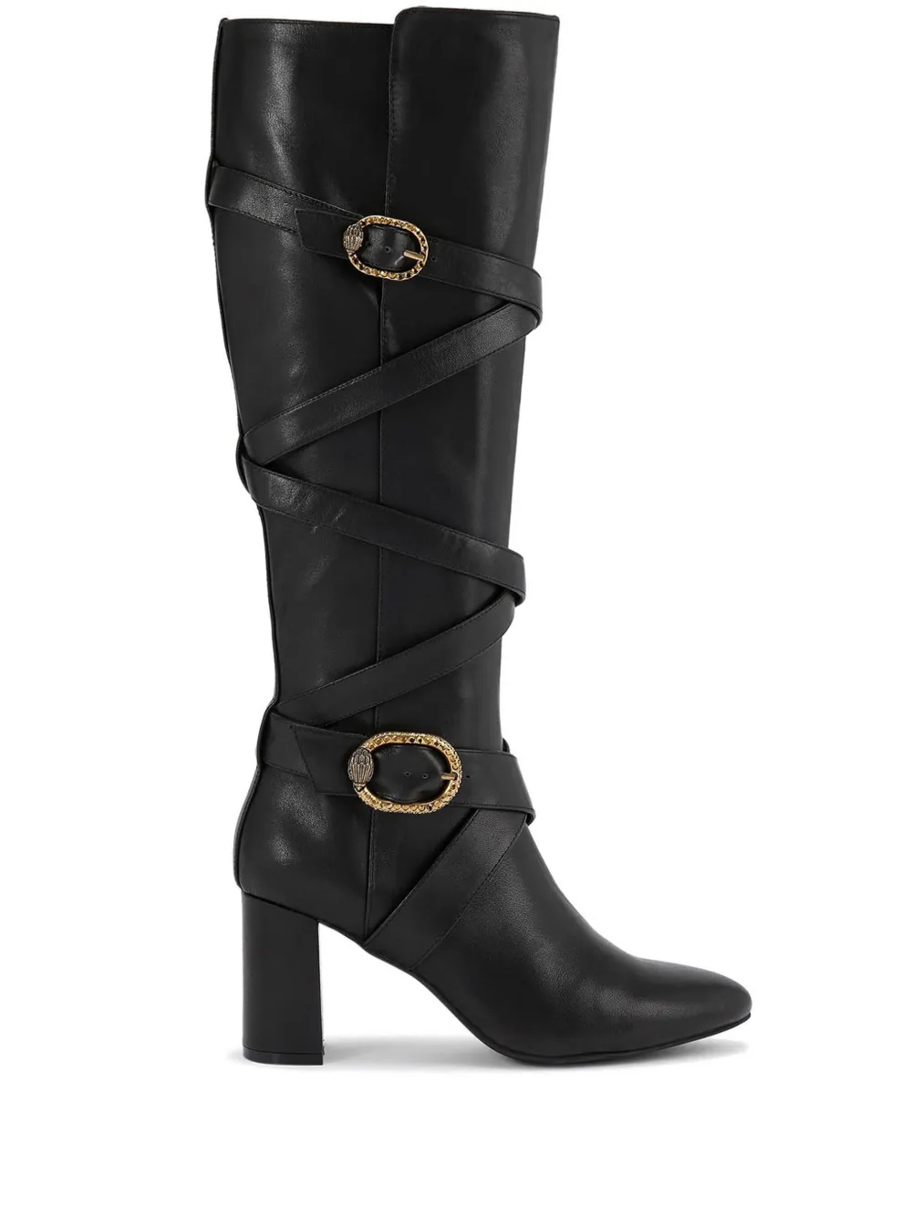 Kurt Geiger London 80 mm Mayfair laarzen met bandjes Zwart