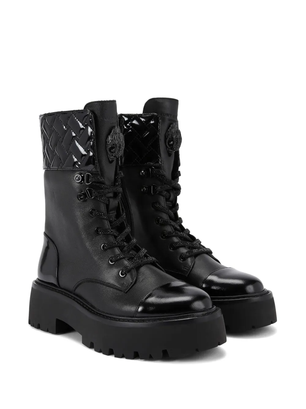 Kurt Geiger London 50 mm Kensington laarzen met manchetten Zwart
