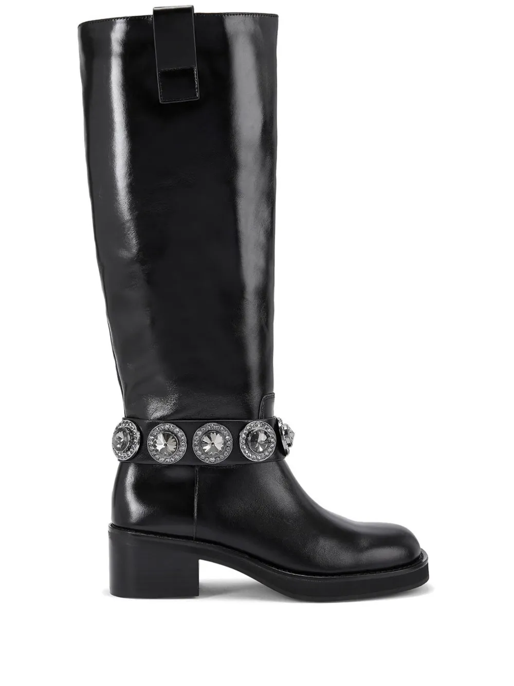 Kurt Geiger London 50mm Octavia knee high Boots Black FARFETCH