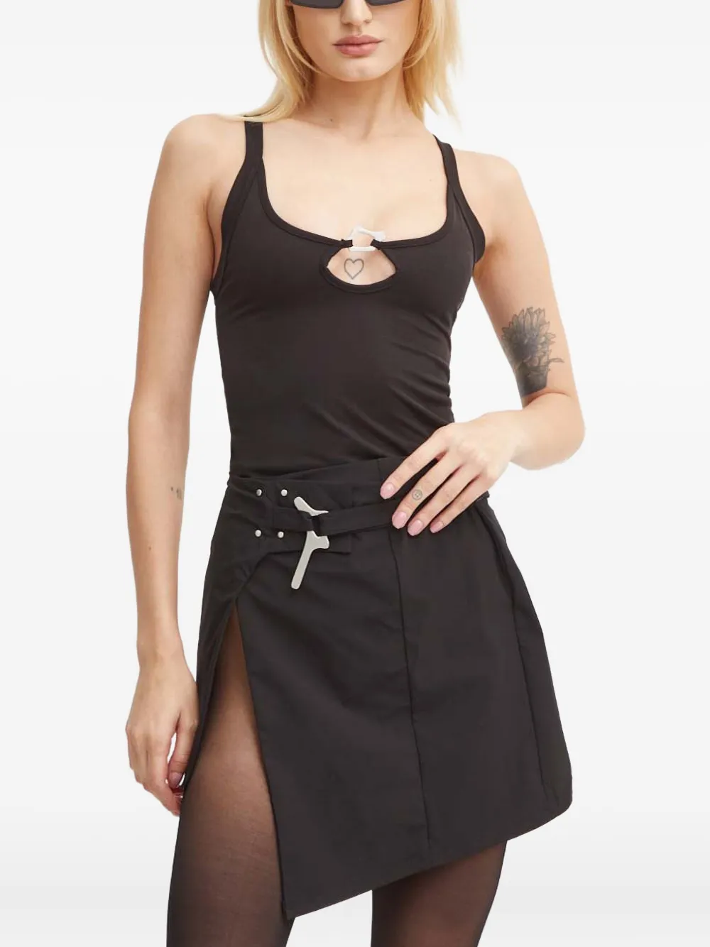 Heliot Emil Cut-out Detail Tank Top In Brown