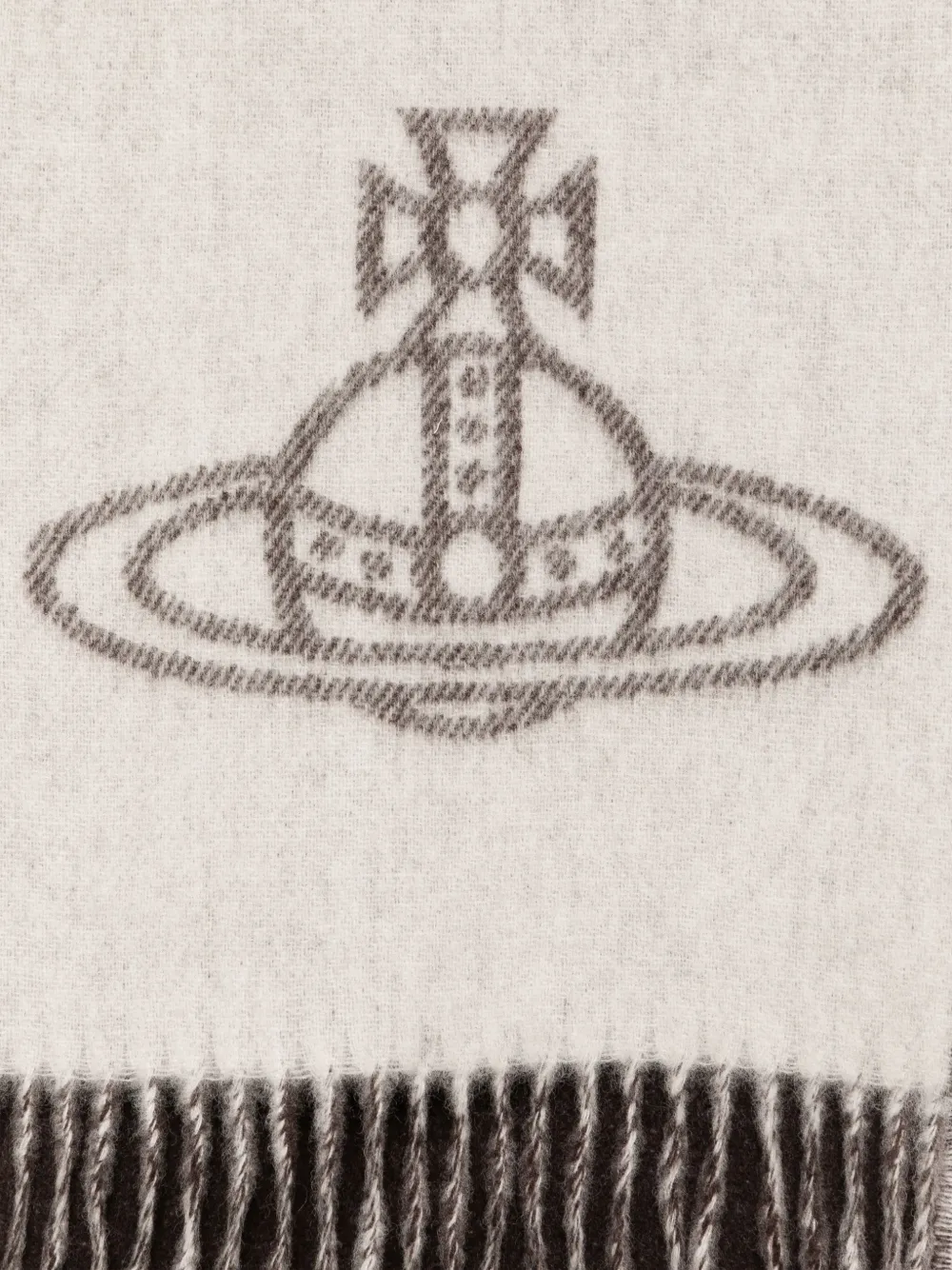 Vivienne Westwood Orb-jacquard scarf - Bruin