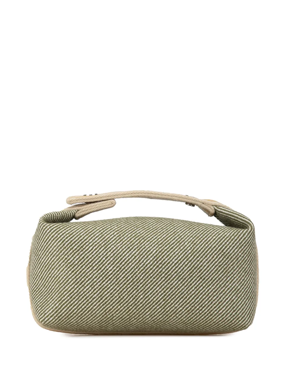 Hermès Pre-Owned 2020-2023 Small Wool Bride A Brac H Natte Case vanity bag - Wit