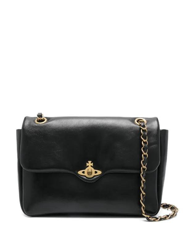 Vivienne Westwood ブラック　ショルダーバッグ Vivienne Westwood ショルダーバッグ | ブラック | FARFETCH JP