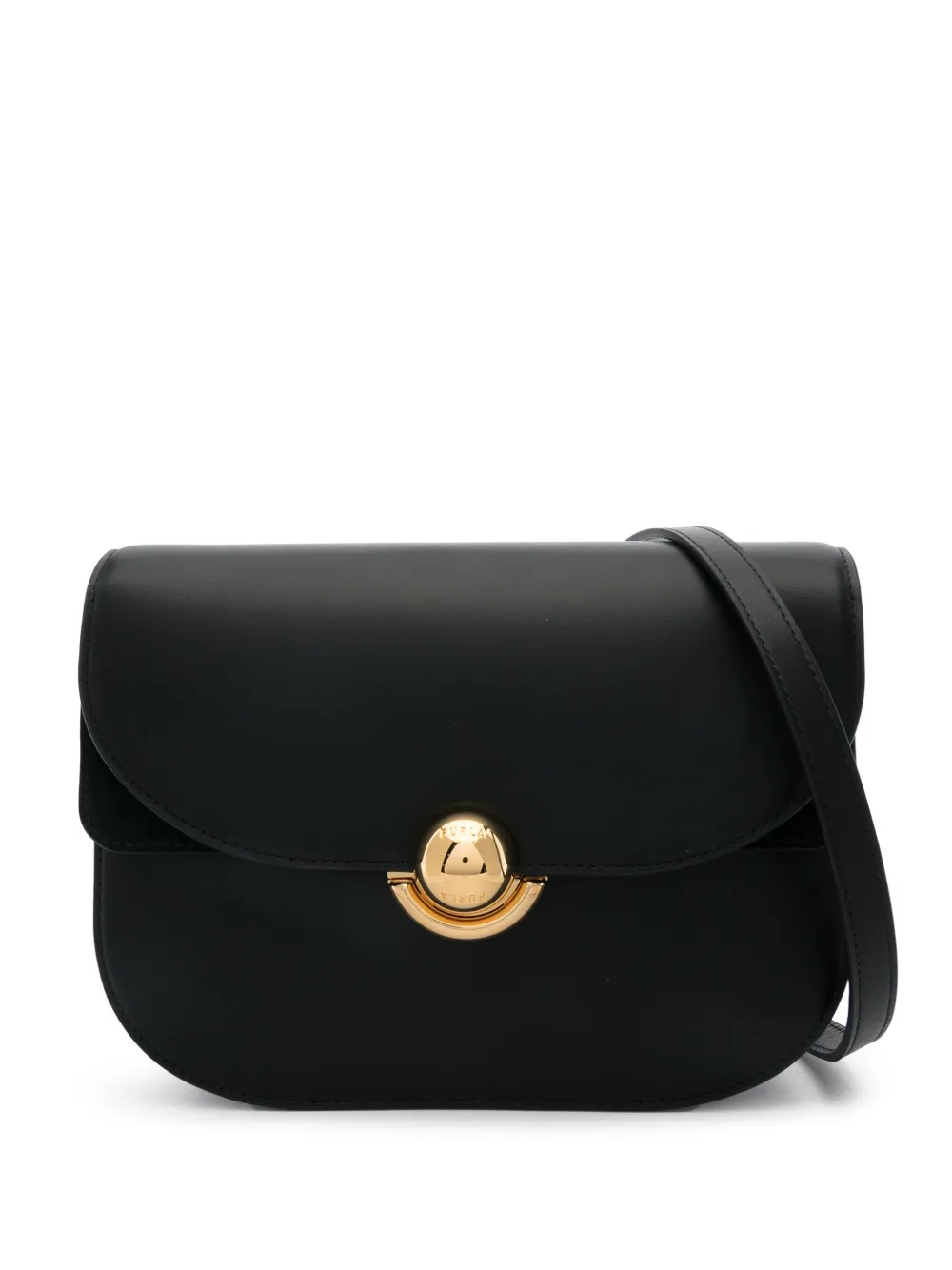 Furla Sfera Small Crossbody Round Bag In Black