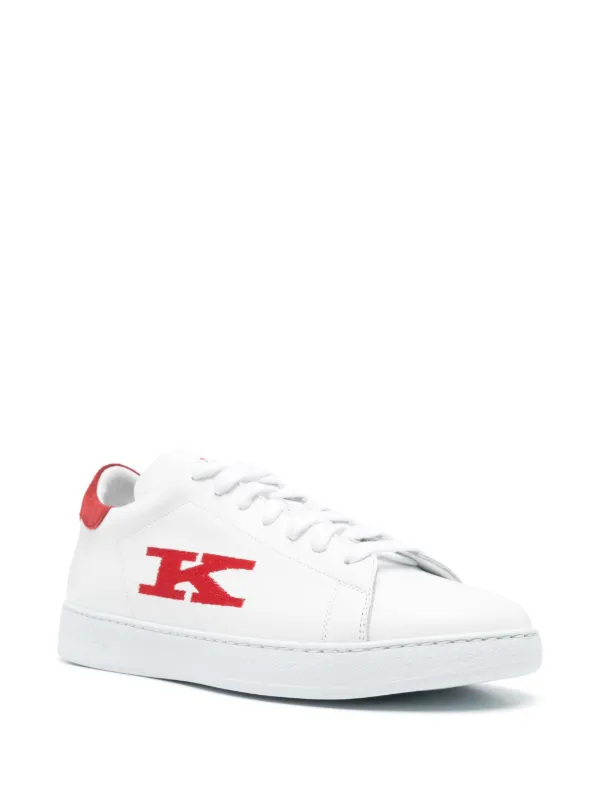 VIP【関税送料無料】希少 KITON LOGO COTTON SNEAKERS Kiton Sneakers Shoes FIT Cotton Knit Blue Cina