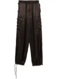 ASPESI satin cargo pants - Brown
