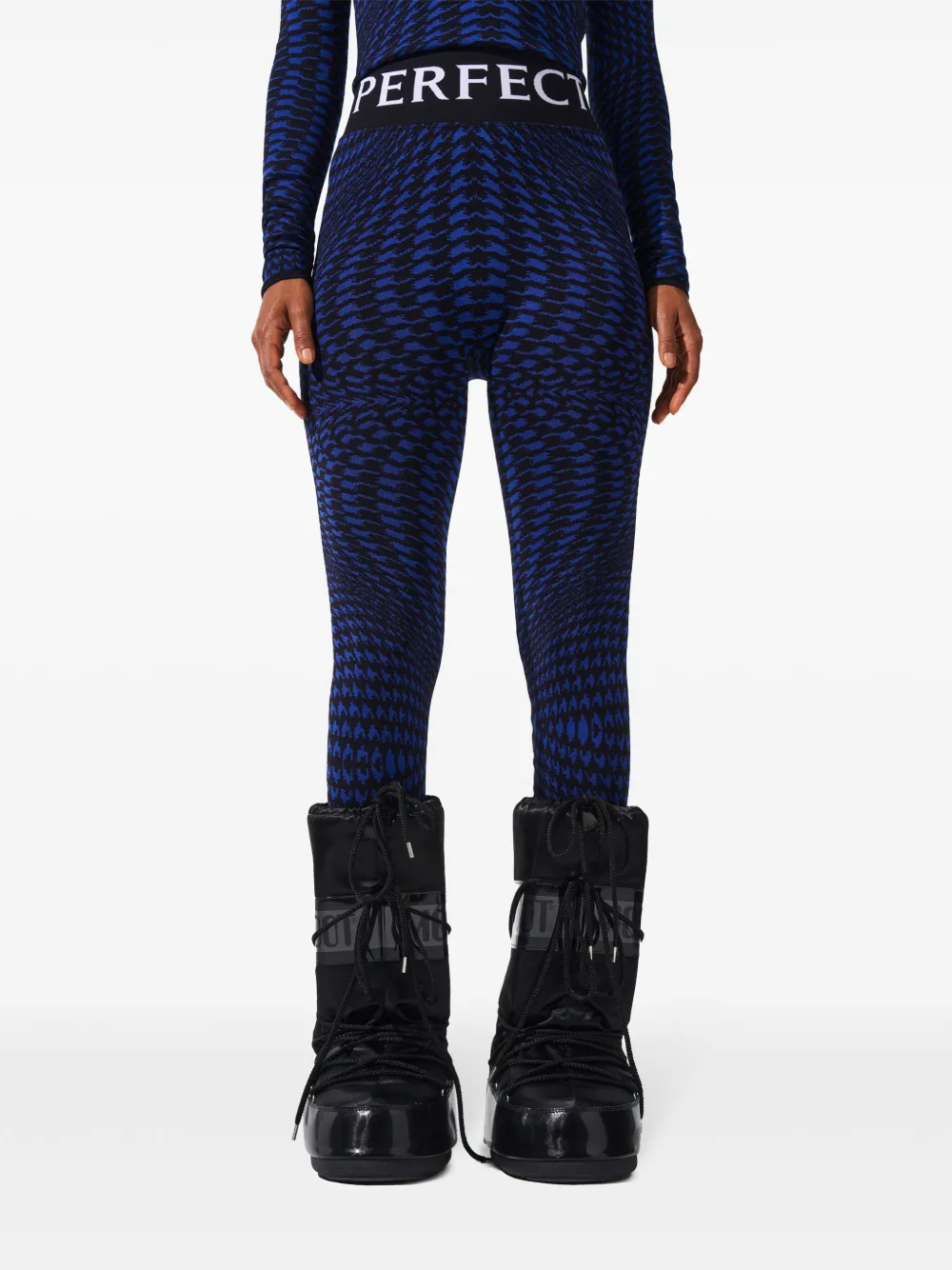 Perfect Moment Legging met jacquard Blauw