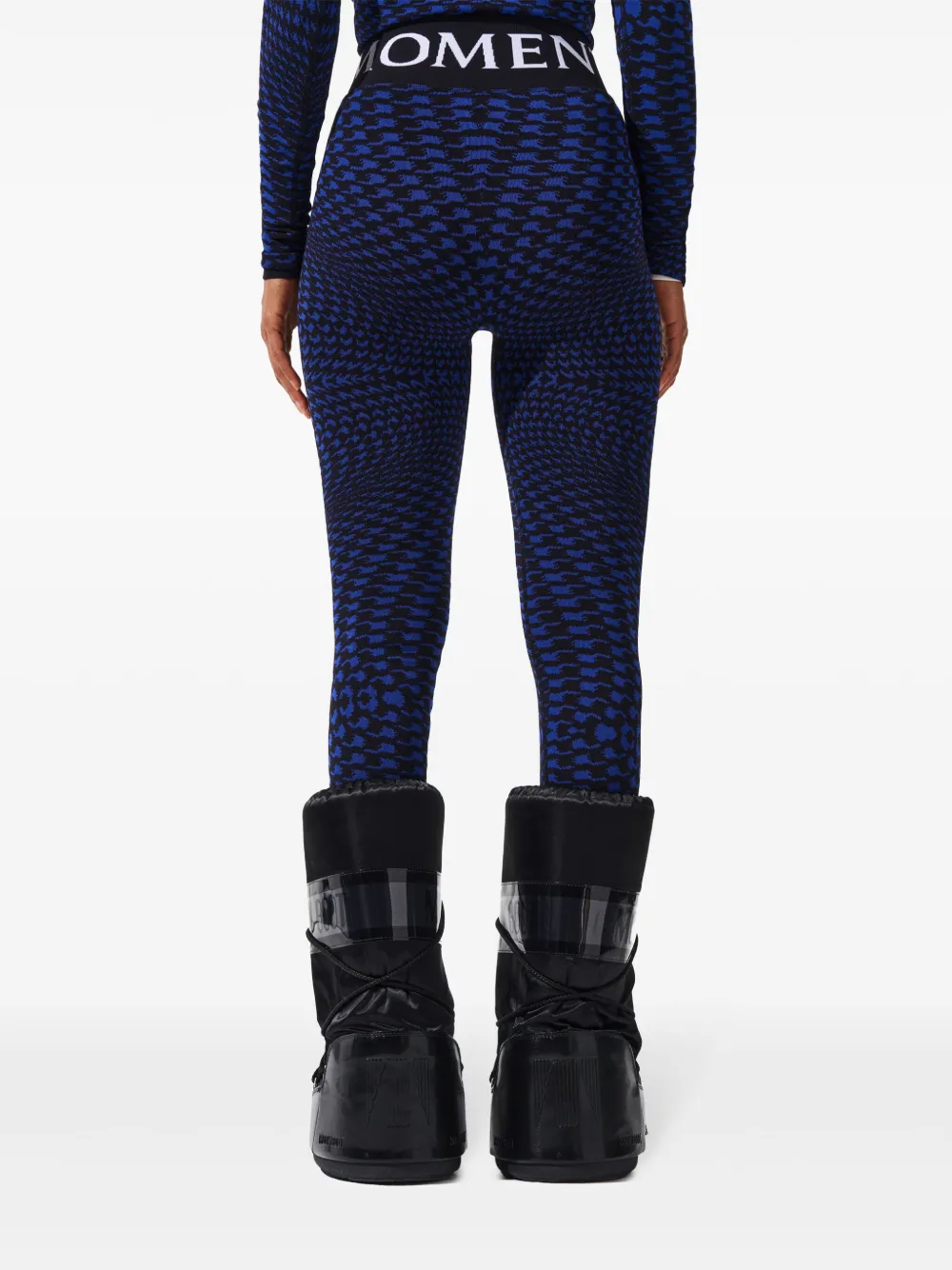 Perfect Moment Legging met jacquard Blauw