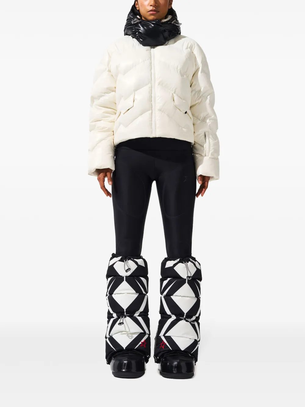 Perfect Moment Beenwarmers met print - Zwart