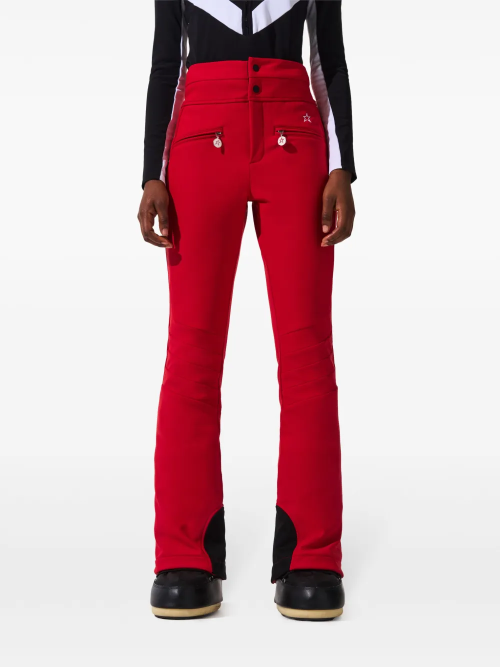 Perfect Moment Aurora high waist Flared Ski Trousers Red FARFETCH