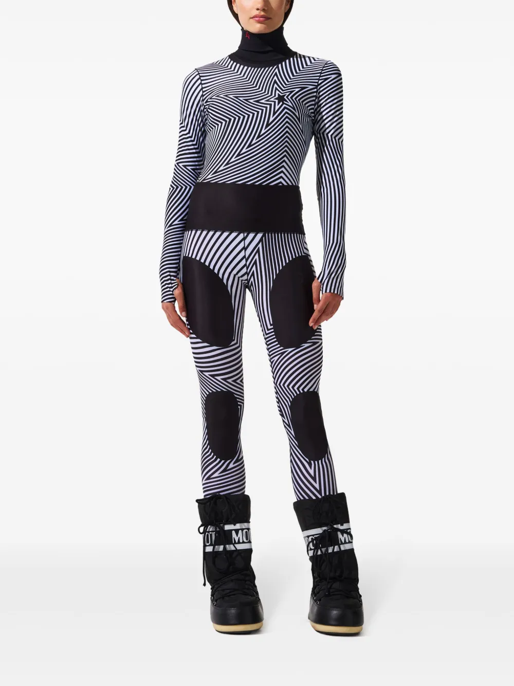Perfect Moment Warped Star leggings - Zwart