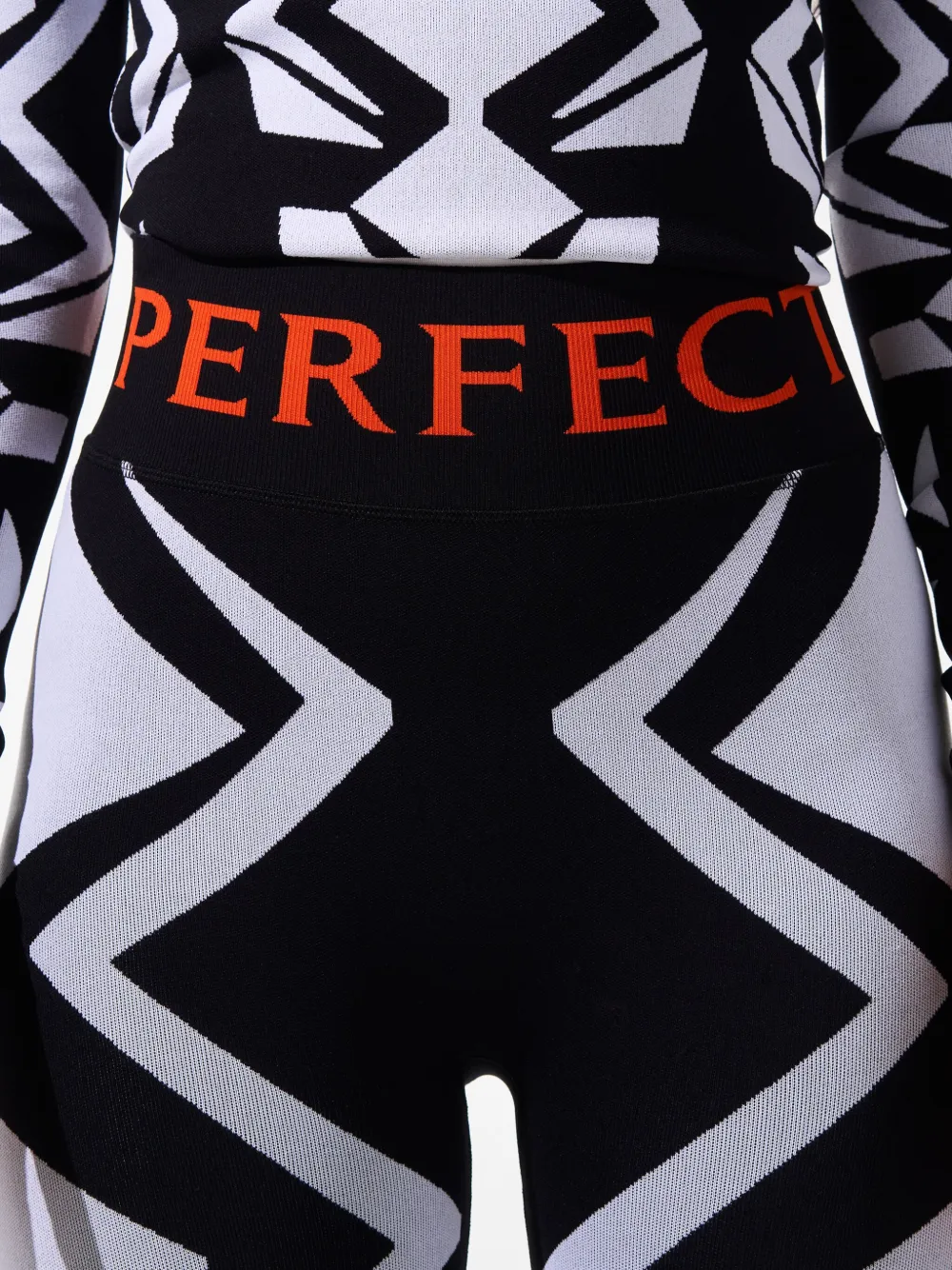 Perfect Moment Legging met jacquard Zwart