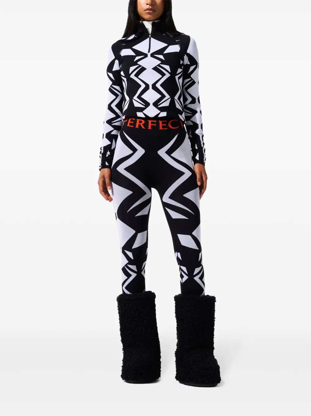 Perfect Moment Legging met jacquard - Zwart