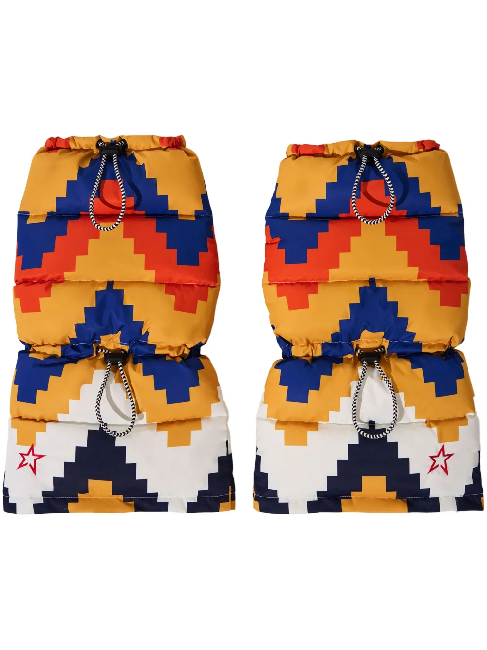 Perfect Moment chevron down leg warmers | White | Image 1