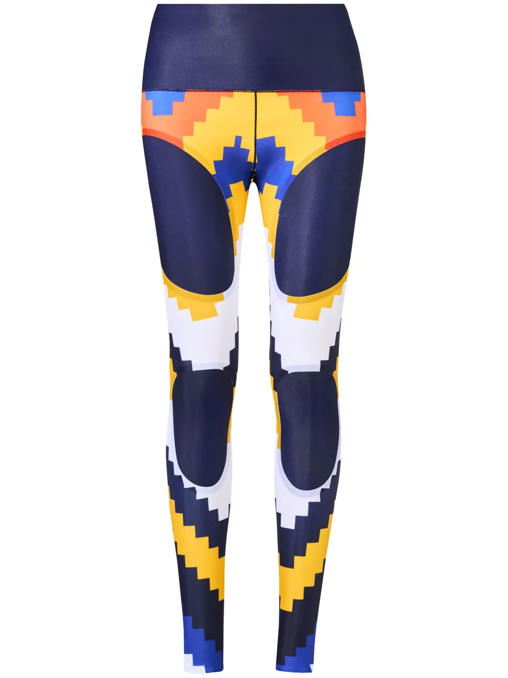 Perfect Moment Compressie legging met chevron-print Blauw
