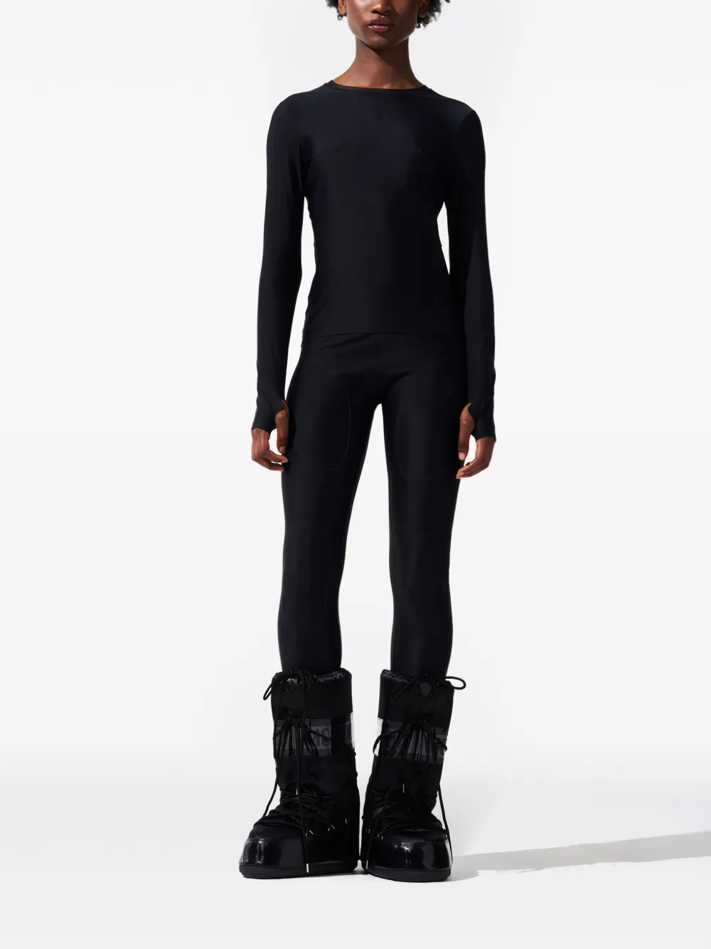 Perfect Moment Compression Base Layer Top Xl In Black