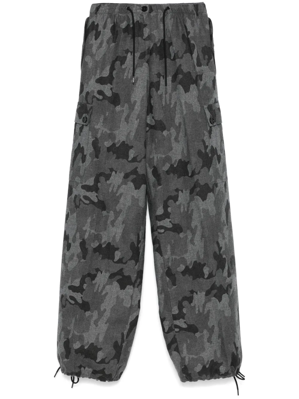 ASPESI Cargo broek met camouflageprint Grijs